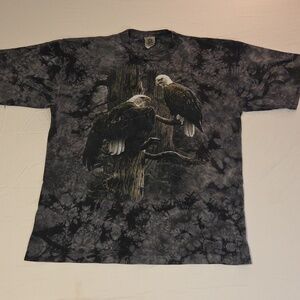 Vintage Liquid Blue Single‎ Stitch American Eagle Short Sleeve Men's Tshirt USA